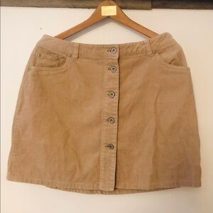 Vintage Gap Blue Jeans Brand Corduroy Button Up Short Skirt